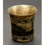 Mug, pr. 84 silver, niello, Russia, Moscow, 1843 (184)