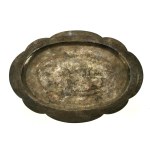 Platter, silver, China, early 20th century. (187)
