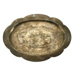 Platter, silver, China, early 20th century. (187)