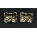 Pair of salt cellars, silver, Austria 19th century (188)