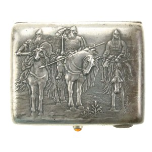 Cigarette case, 875 silver, Russia, USSR after 1926 (193)
