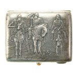 Cigarette case, 875 silver, Russia, USSR after 1926 (193)