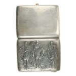 Cigarette case, 875 silver, Russia, USSR after 1926 (193)