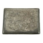 Cigarette case with dragons, silver, Indochina, early 20th century. (194)