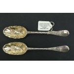 Pair of spoons, silver, Scotland, Edinburgh, 1745 (210)