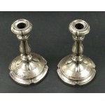 Pair of candlesticks, silver, Austria, 19th century (121)
