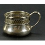 Set of 6 glass baskets, pr. 800 silver, Germany, 19th / 20th century. (128)