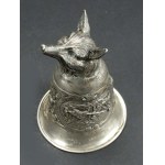 Chalice globule with hunting scene, pr. 800 silver, Germany, early 20th century. (151)