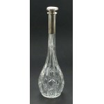 Glass decanter, sterling silver, 20th century Europe. (166)