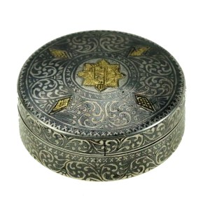 Snuffer, silver, niello, Persia, 20th century. (199)