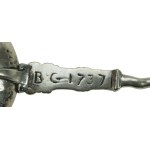 Cutlery set of 5 pieces, silver, Europe, 20th century. (227)