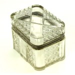 Glass biscuit, Russia early 20th century. (232)