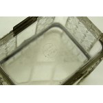 Glass biscuit, Russia early 20th century. (232)