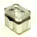 Glass biscuit, Russia early 20th century. (232)