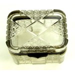 Glass biscuit, Russia early 20th century. (232)