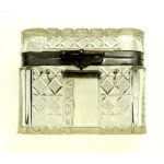 Glass biscuit, Russia early 20th century. (232)