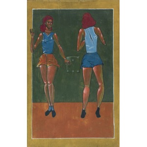Nowosielski Jerzy, GIMNASTICS, mid-1950s.