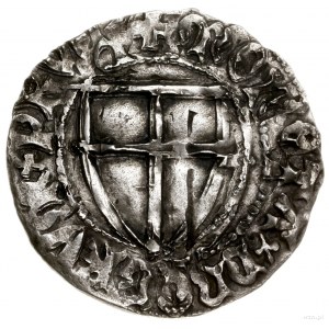 Szeląg, 1409–1410, mennica Gdańsk; Aw: Tarcza wielkiego...