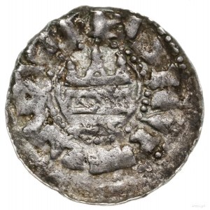 Denar, ok. 1170–1180, mennica Kołobrzeg; Aw: Głowa św. ...