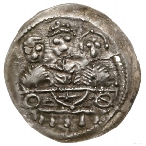 Denar, 1157–1166; Aw: Popiersie księcia na wprost trzym...