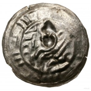 Brakteat hebrajski, 1195–1202, mennica Gniezno; Popiers...