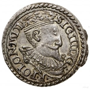 Trojak, 1597, mennica Olkusz; korona z wąskim rondem, n...