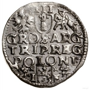 Trojak, 1595, mennica Wschowa; data na końcu legendy aw...