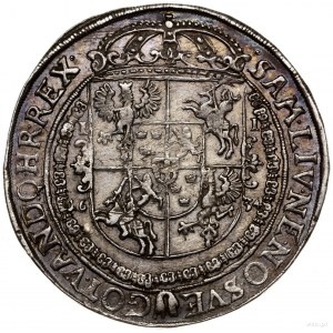 Talar, 1634, mennica Bydgoszcz; Aw: Półpostać króla w p...
