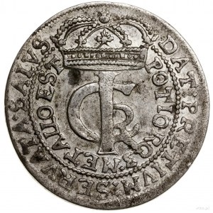 Tymf (złotówka), 1663, mennica Kraków; korona krakowska...