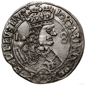 Ort, 1656, mennica Lwów; Aw: Popiersie władcy w prawo, ...