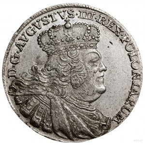 Ort, 1755 EC, Lipsk; masywne popiersie króla w szerokie...