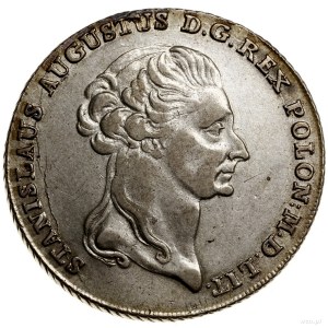 Talar 1795, Warszawa; Aw: Głowa króla w prawo, wokoło n...