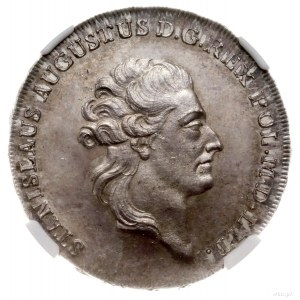 Półtalar, 1784 EB, Warszawa; Aw: Głowa króla w prawo, w...