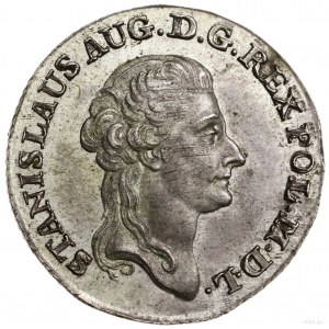 Złotówka, 1787 EB, Warszawa; litery E-B (inicjały mince...