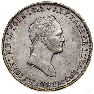 5 złotych, 1829 FH, Warszawa; Aw: Głowa cara Aleksandra...