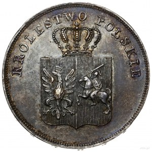5 złotych, 1831 KG, Warszawa; na rewersie ułamek 211/62...