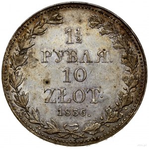 1 1/2 rubla = 10 złotych, 1836 MW, Warszawa; duże cyfry...