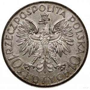 10 złotych, 1933, Warszawa; Jan III Sobieski - 250. roc...