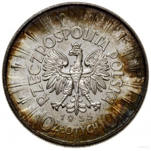 10 złotych, 1935, Warszawa; Józef Piłsudski; Kop. 3003,...