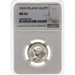 1 złoty, 1925, Londyn; popiersie kobiety z kłosami; Kop...