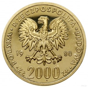 2.000 złotych, 1980, Warszawa; XIII Zimowe Igrzyska Oli...