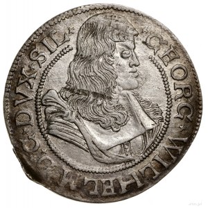 6 krajcarów, 1674, Brzeg; odmiana z dużą głową księcia;...