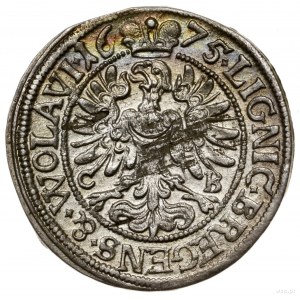 3 krajcary, 1675, Brzeg; na awersie końcówka SI; E.-M. ...