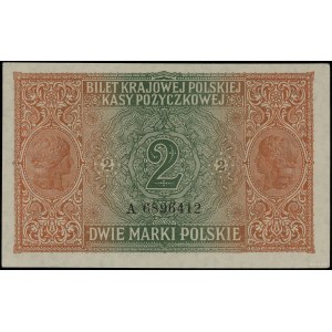 2 marki polskie, 9.12.1916; „jenerał”, seria A, numerac...