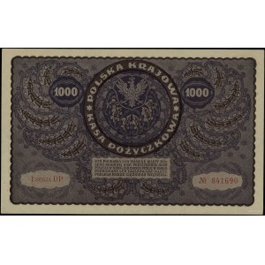 1.000 marek polskich, 23.08.1919; seria I-DP, numeracja...