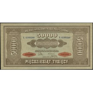 50.000 marek polskich, 10.10.1922; seria L, numeracja 4...