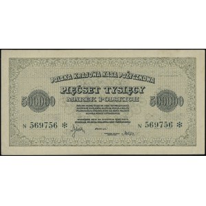 500.000 marek polskich, 30.08.1923; seria N, numeracja ...