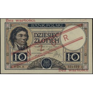 10 złotych, 15.07.1924; II emisja, seria A, numeracja 5...