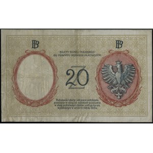 20 złotych, 15.07.1924; seria II EM. B, numeracja 08829...