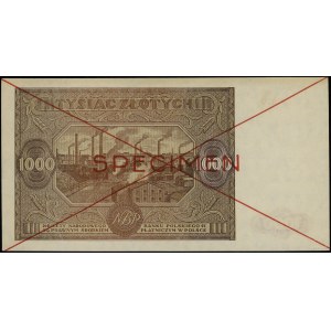 1.000 złotych, 15.01.1946; seria B 1234567 / B 8900000,...